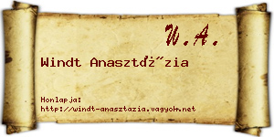 Windt Anasztázia névjegykártya